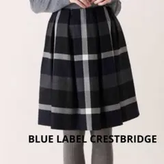 BLUE LABEL CRESTBRIDGE ウールチェックスカート