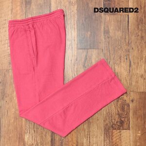 秋冬/DSQUARED2/Mサイズ/イージーパンツ S74KB0688 スウェット伸縮 ガーメントダイ イタリア製 リラックス 新品/ピンク/jd307/