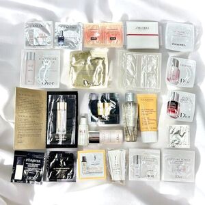 【コスメサンプルまとめA】化粧品 美容液 CHANEL / Dior / yves saint laurent / ESTEE LAUDER / LANCOME / IPSA / SKⅡ【23点セット】