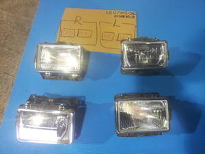 デコトラ・レトロ 　角目４灯　 ヘッドライト LED/H1　左右セット R6-12-20