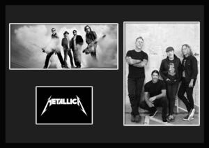 10種類!Metallica/メタリカ/ROCK/ロックバンドグループ/証明書付きフレーム/BW/モノクロ/ディスプレイ (4-3W)