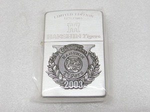 【未使用】 ジッポー ZIPPO オイルライター 阪神タイガース 2003 シルバー