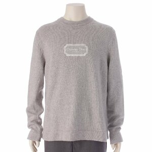 【ディオール】DIOR　オム メンズ 22年 カシミヤ COUTURE 長袖 ニット セーター 243M654AT474 グレー M 【中古】【正規品保証】208563