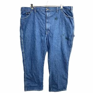 Dickies デニムペインターパンツ W48 ディッキーズ ビッグサイズ ブルー コットン メキシコ製 古着卸 アメリカ仕入 2404-713