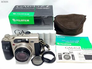 FUJIFILM GA645Zi Professional 6×4.5 富士フィルム 中判フィルムカメラ ソフトケース 説明書 フード フィルムケース 元箱 現状品 M783NA