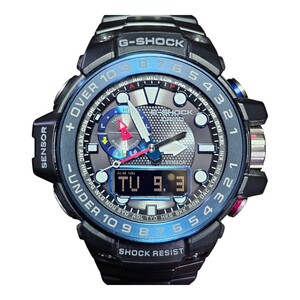 中古極美品 CASIO G-SHOCK GULFMASTER GWN-1000B ブラック 付属品完備