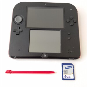 北米版　Nintendo　ニンテンドー2DS レッドブラック　美品　任天堂　希少