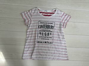 ★CANTERBURY カンタベリー 半袖Tシャツ トップス カットソー レディース Mサイズ ボーダー★