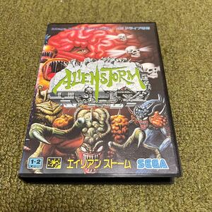 メガドライブソフト エイリアンストーム 箱・説明書付き セガ SEGA MEGA DRIVE 中古品