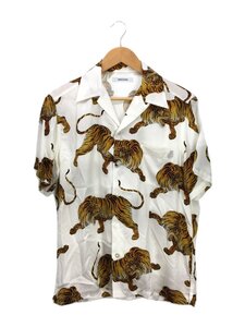 MINEDENIM◆HAWAIIAN SHIRT/アロハシャツ/1/ホワイト/虎/タイガー/19MND-WM001-17-012