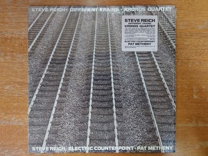 Steve Reich - Kronos Quartet - Pat Metheny「DIFFERENT TRAINS/ELECTRIC COUNTERPOINT」シュリンク付/US盤LP/79176-1/1989年