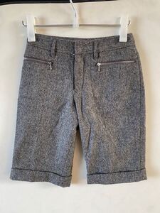 セール即決1円 超美品 ARTISAN アルチザン 日本製 クラシカル ウール ハーフ パンツ 9 Mサイズ 定価27,800円