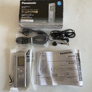 動作品 ICレコーダー Panasonic パナソニック ボイスレコーダー RR-US570-S 1GB 説明書 箱付き 