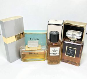 ブランド 香水 4点まとめ CHANEL シャネル No19 No5 COCO ココ TIFFANY ティファニー オードゥ パルファム オードトワレ 100ml 50ml 