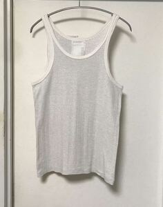 ◆【人気】TOMORROWLAND トゥモローランド/ ボーダー調タンクトップ WHITE×GLAY M