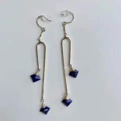 【NATURALI JEWELRY】モビールピアス　ラピスラズリ