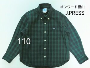 「オンワード樫山 J.PRESS タータンチェック柄 ボタンダウン長袖シャツ 110」ラルフローレン familiarも出品中