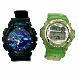 CASIO カシオ G-SHOCK ジーショック まとめ セット 稼働品 クォーツ WCGA-110HC DW9600 ブラック グリーン 6ST/XNB