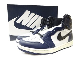 26.5cm【未使用黒タグ付】NIKE/ナイキ AIR JORDAN 1 RETRO HIGH OG MIDNIGHT NAVY スニーカー DZ5485-401 ミッドナイトネイビー 藤原ヒロシ