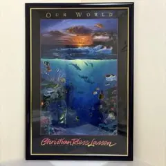 ラッセン　OUR WORLD マウイ　ハワイ　ポスター　額装　アート　絵画