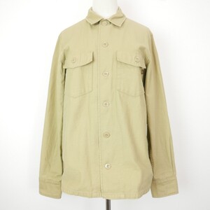 Adam et Rope アダム エ ロペ ALPHA INDUSTRIES アルファ コットン ミリタリー シャツ ジャケット BEIGE 38