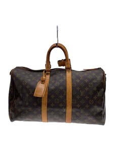 LOUIS VUITTON◆キーポル50_モノグラム・キャンバス_BRW/PVC/BRW/モノグラム