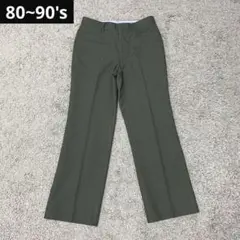 80~90s フレアウールスラックス パンツarchiveヴィンテージy2k古着