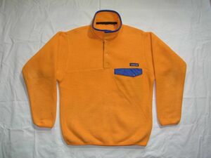 ☆ 90s Patagonia パタゴニア FA99 シンチラ スナップT プルオーバー フリース マンゴー ☆USA古着 ユニセックス ビンテージ オールド 80s