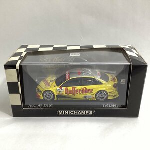 1/43 ミニチャンプス　アウディ A4 DTM 2004 C Abt イエロー　Audi　MINICHAMPS　黄色　ミニカー　