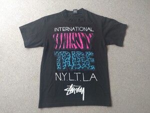 STUSSY ステューシー 半袖Tシャツ サイズS 古着 ヴィンテージ ブラック 黒