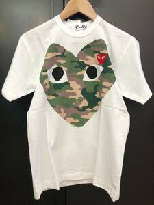 COMME des GARCONS PLAY　白Tシャツ　メンズMサイズ　AZ-T242