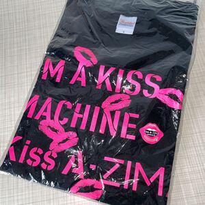 即決！未使用品■ZIMA KISS A-ZIMA オリジナル　Tシャツ　ブラック　黒　Lサイズ■半袖　非売品　アルコール