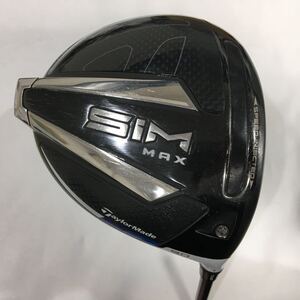 本州のみ送料無料【即決価格】1W TaylorMade SIM MAX TENSEI BLUE TM50 / 9度：硬さSR：45.75in：D-2：298g / カバーなし