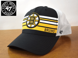 1円スタート!【未使用品】(フリーサイズ) 47 BRAND NHL BOSTON BRUINS ボストン ブルーインズ キャップ 帽子 K270
