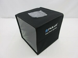 1円スタート PULUZ 撮影ボックス25cm ミニ撮影ブース 物撮り ミニスタジオ シューティングボックス 簡易撮影ブース ブラック A08268