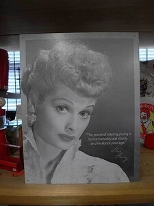 ブリキ看板 I LOVE LUCY 1530 ティンサインプレート ティンサインボード アメリカ雑貨 アメリカン雑貨