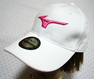 ミズノ　MIZUNO GOLF　RB TOUR CAP　ゴルフ用ツイルキャップ・ツバ長め帽子　白色　サイズ FREE　TOUR MODEL　吸汗速乾機能　定価 4,400円