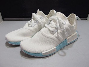 アディダス adidas NMD R1 Cloud White ランニングシューズ 23.5cm レディース ホワイト×アクア 白×水色 ART EF4273