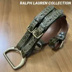 RALPH LAUREN COLLECTION アメリカンアリゲーターベルト