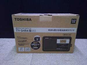 K2772 H ◆未使用◆ 東芝 TOSHIBA FM AM SWラジオ TY-SHR4 2023年製 LEDライト付き ワイドFM ラジオ ◆現状品◆