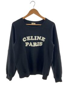 CELINE◆20AW/Flocked Cashmere Sweater/カシミ/スウェット/S/コットン/BLK/2Y138607F//