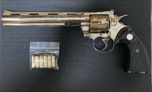 コクサイ コルト パイソン ８インチ パイソンハンター 金属 SMG 旧型モデル 未発火 美品動作問題無し オリジナルカートリッジ付き