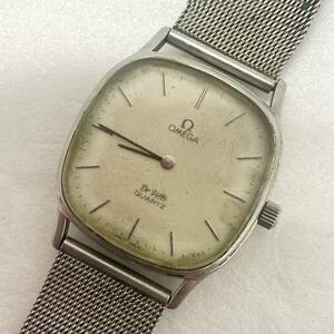 【現状品】 OMEGA 腕時計 De Ville QUARTZ シルバーカラー 2針 ブランド オメガ デビル クオーツ メンズ 不動 ジャンク品 