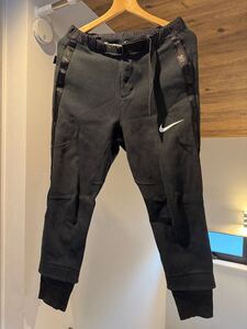 ナイキ NIKE sacai サカイ ブラック パンツ フリースパンツ 黒 サイズS