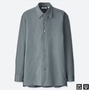 UNIQLO U（ユニクロ ルメール コラボ） スーピマコットンジャージーシャツ（長袖） Gray XL 新品未使用タグ付き レア