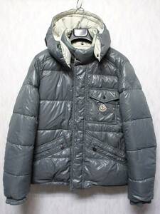 MONCLER モンクレール アルフレッド リバーシブル ダウンジャケット 2 メンズ グレー 白系 南2401