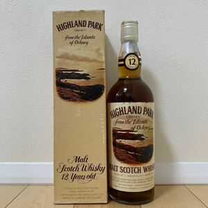 ハイランドパーク 12年 旧 トールボトル 750ml 43% イタリア廻り Highland Park From the Islands of Orkney Ferraretto import 箱付き