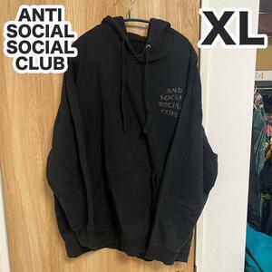 【ANTI SOCIAL SOCIAL CLUB】ラメロゴパーカー 黒 XL SUPREME PALACE