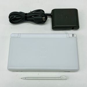 ☆送料230円・1円〜☆ Nintendo ニンテンドーDS Lite クリスタルホワイト 本体 タッチペン 充電器 セット 任天堂 DS Lite GBA 動作品 31