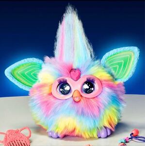 ファービー タイダイ Furby アクセサリー15個付 声に反応するインタラクティブトイ ぬいぐるみ プレゼント ハズブロ 新品